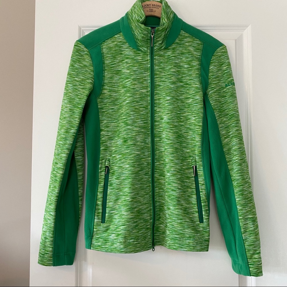 Allsport of Austria Full Zip Athletic Jacket w Fleece Accents MEASUREMENTS